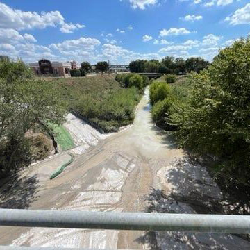 Photo from above the culvert