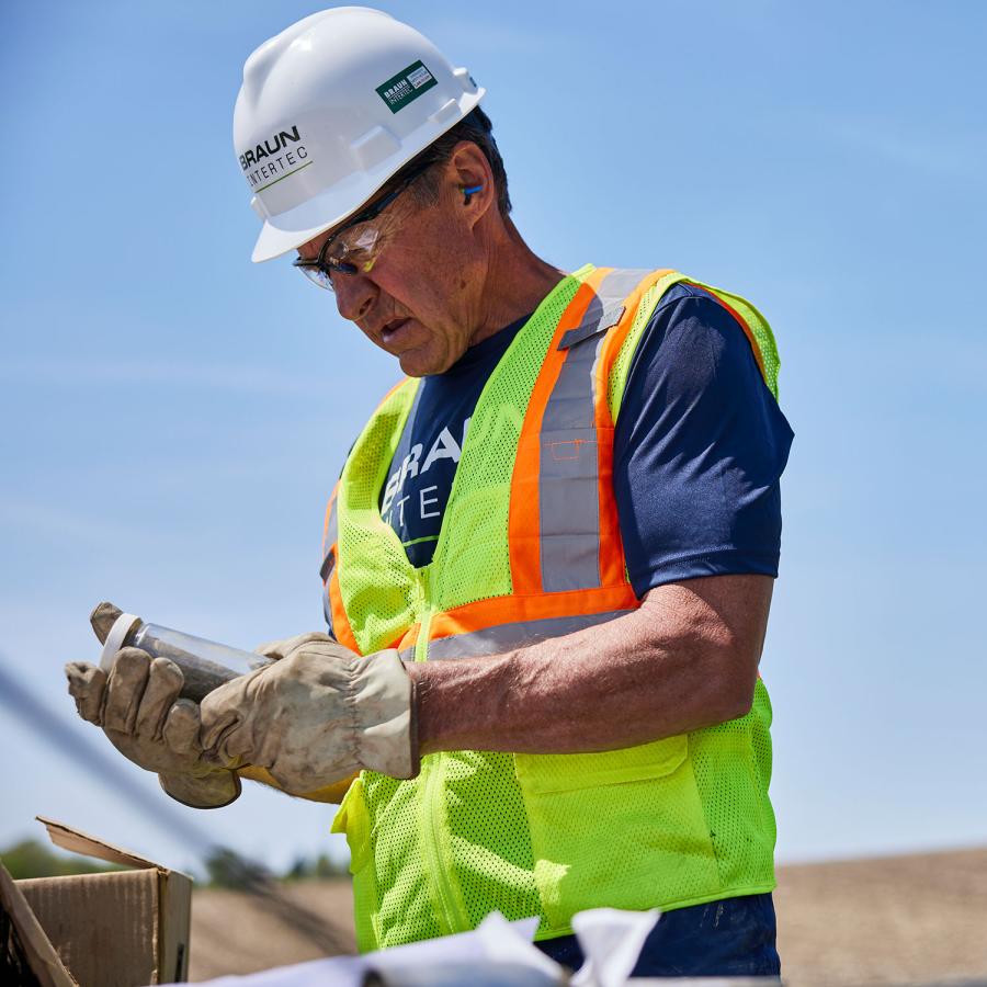 Man in PPE
